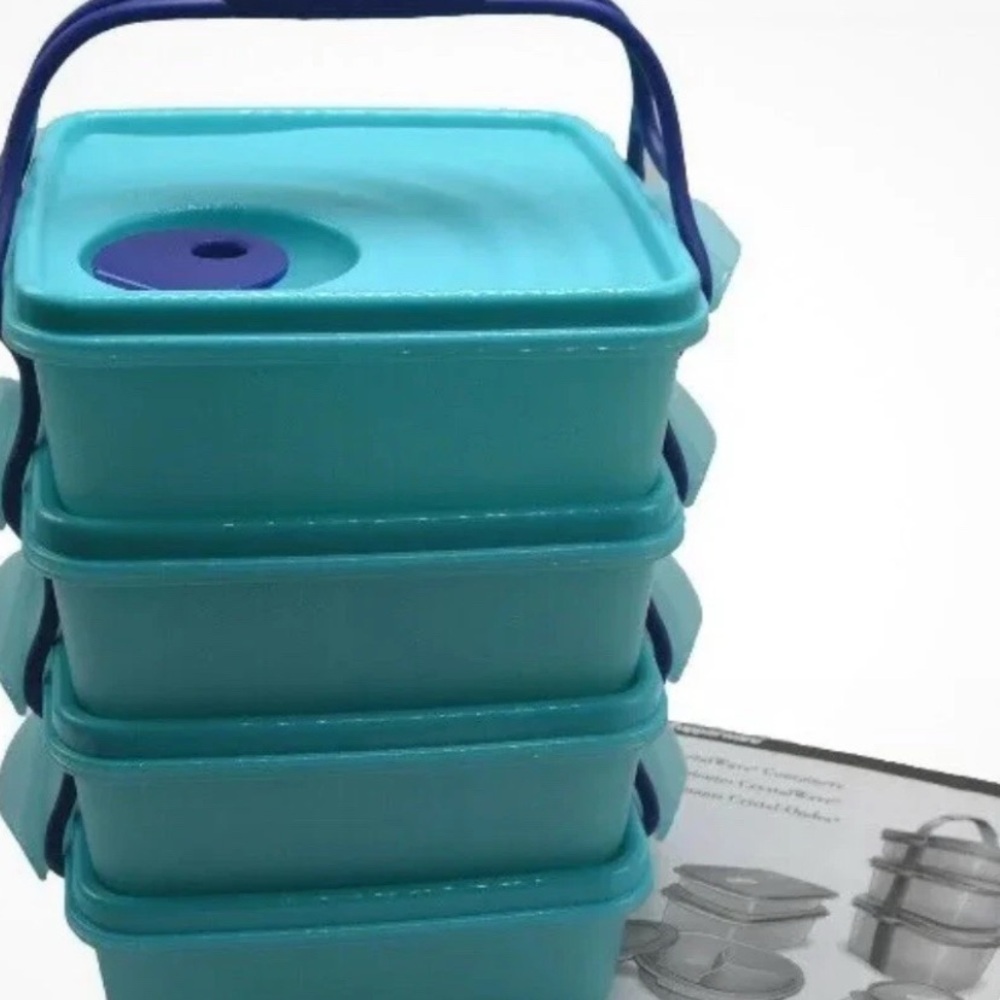 Tupperware Square Goody Box Set - Picture 2 of 4